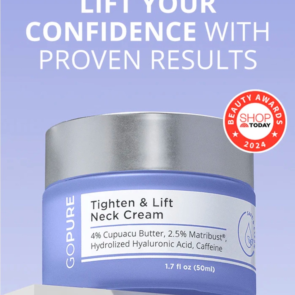 Go Pure Tighten & Lift Neck Cream for Firming and Lifting